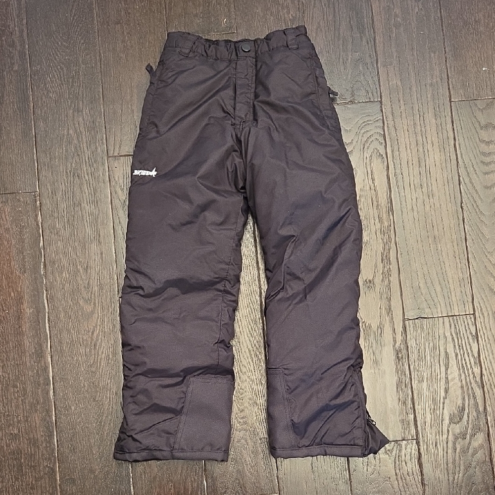 Kids Black Snow Pants
